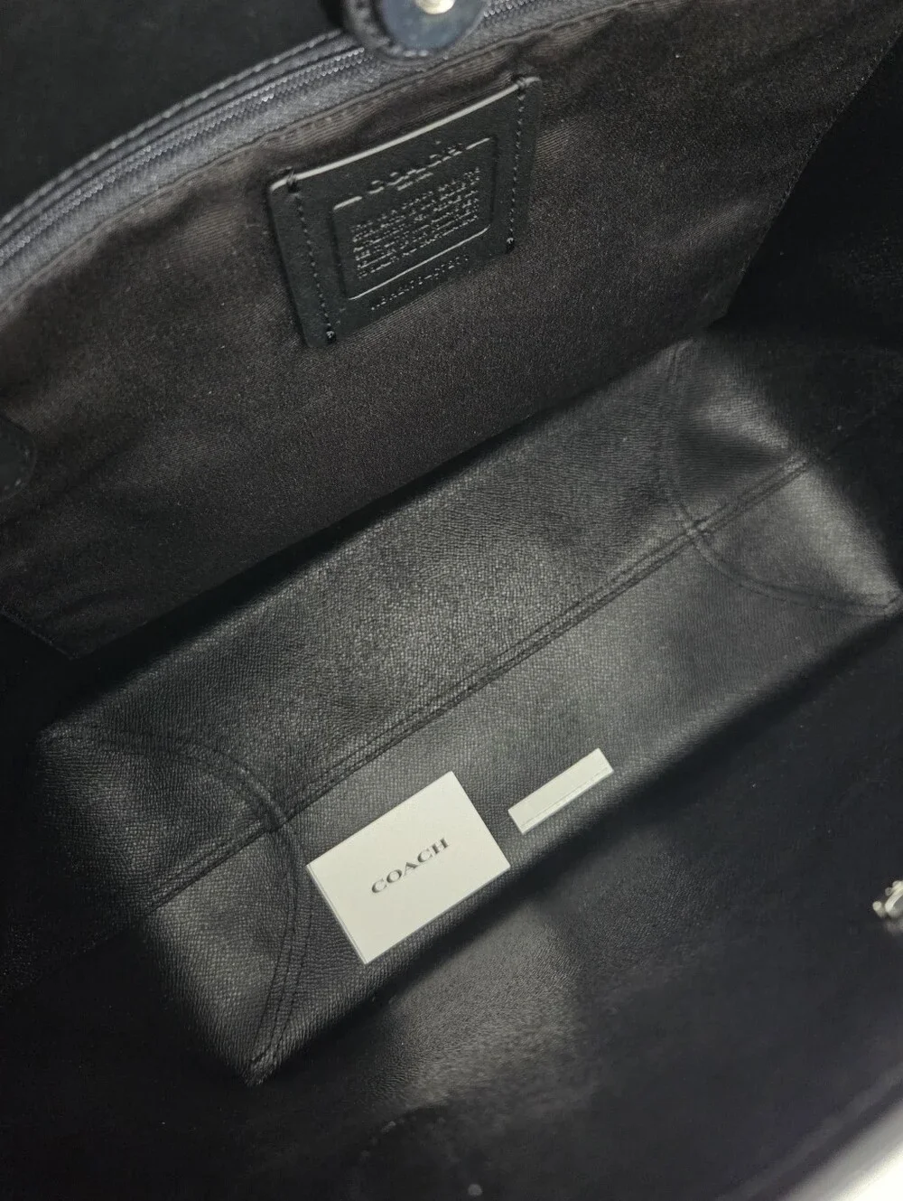 NWT COACH TOTE BAG WITH BUFFALO PLAID PRINT + SLIM WALLET + COACH TOTE INSERT